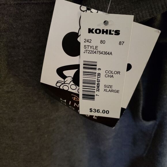 Disney Minnie Mouse Hooded Long Sleeve Kangaroo Pocket Top Size XL Juniors - Picture 7 of 7